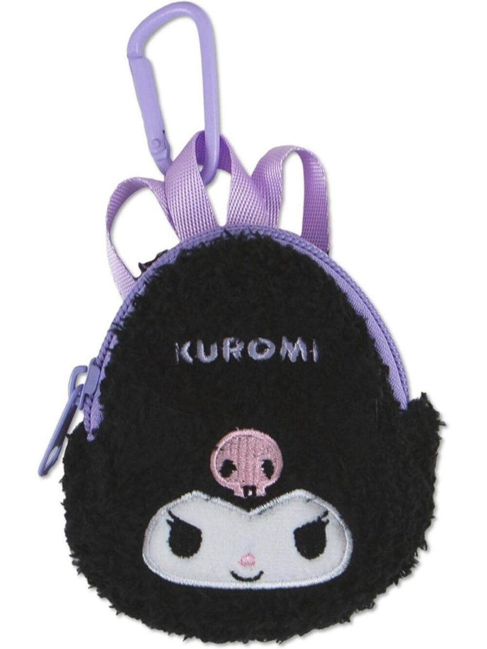 Mini Backpack Charm | Fuzzy Plush Keychain Pouch for Tech Accessories & Earbuds